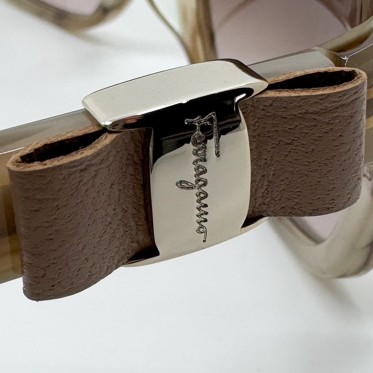Salvatore Ferragamo Beige Brown Sunglasses [SF657SL] [NEW]