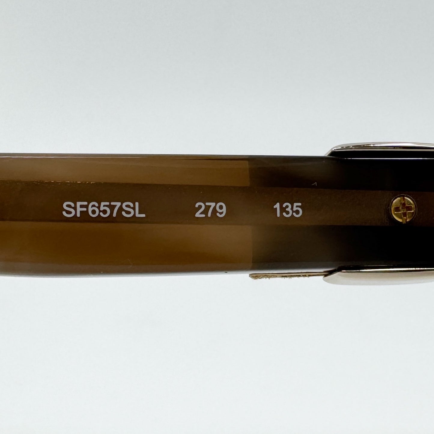 Salvatore Ferragamo Beige Brown Sunglasses [SF657SL] [NEW]