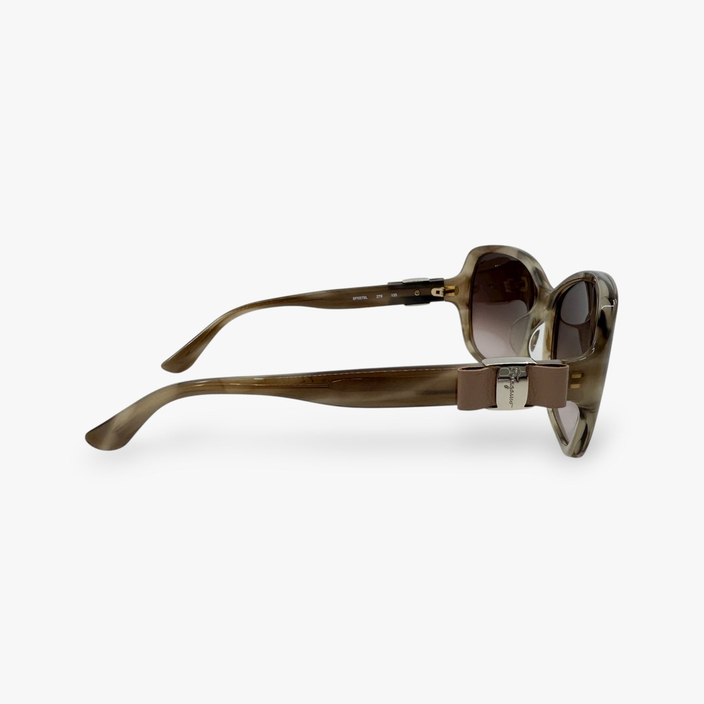 Salvatore Ferragamo Beige Brown Sunglasses [SF657SL] [NEW]