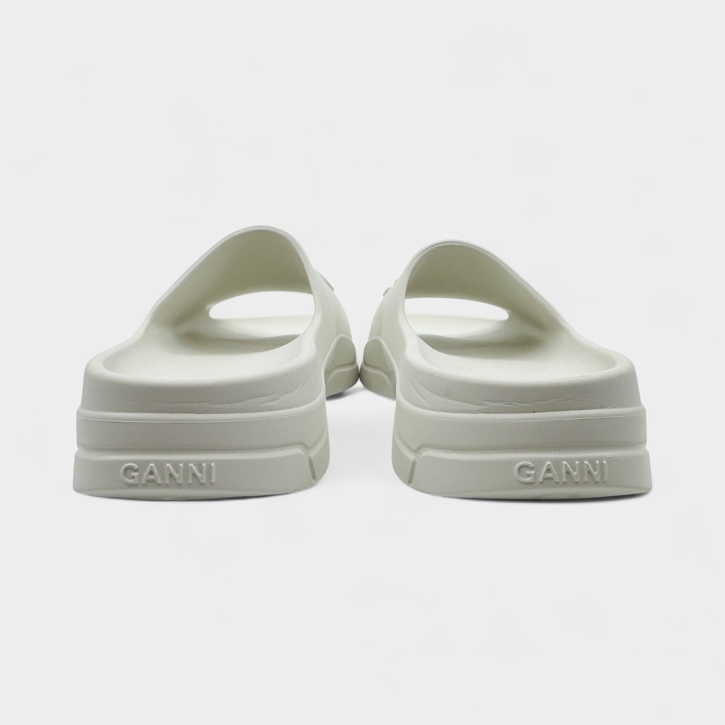 Ganni Off-White Pool Slide Shoes EU40 ~ AU9