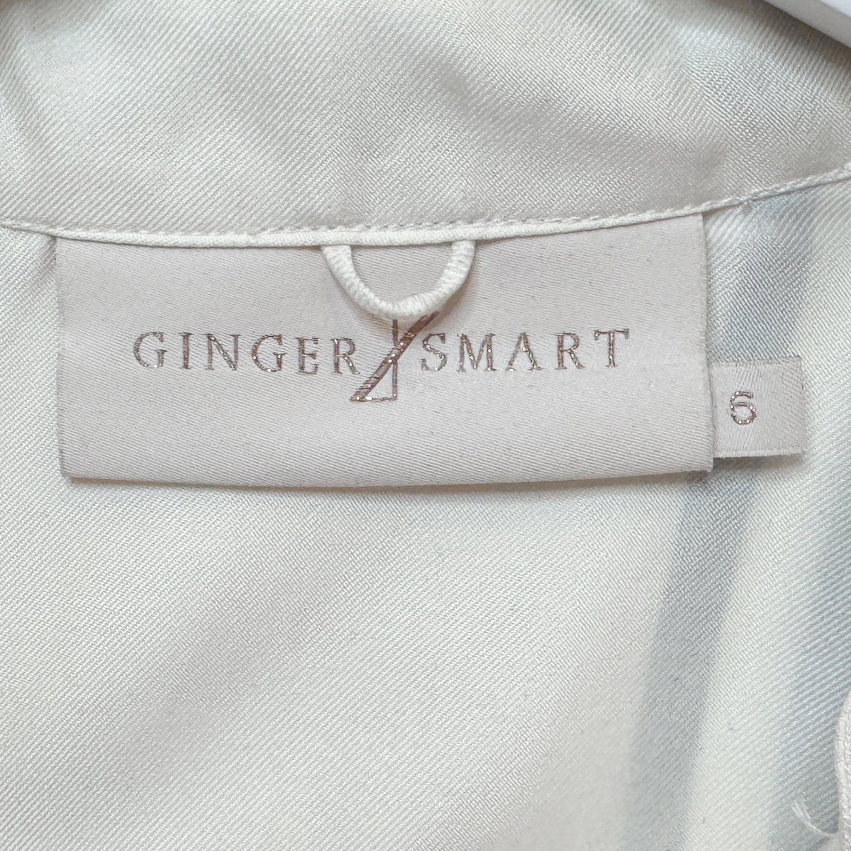Ginger & Smart Walk The Line Silk Viscose Shirt Dress AU6 ~ Small
