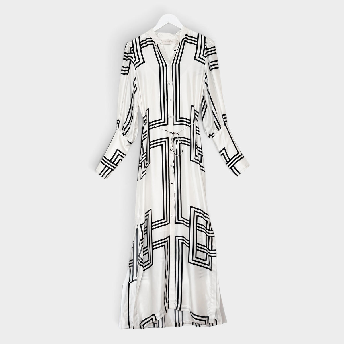 Ginger & Smart Walk The Line Silk Viscose Shirt Dress AU6 ~ Small
