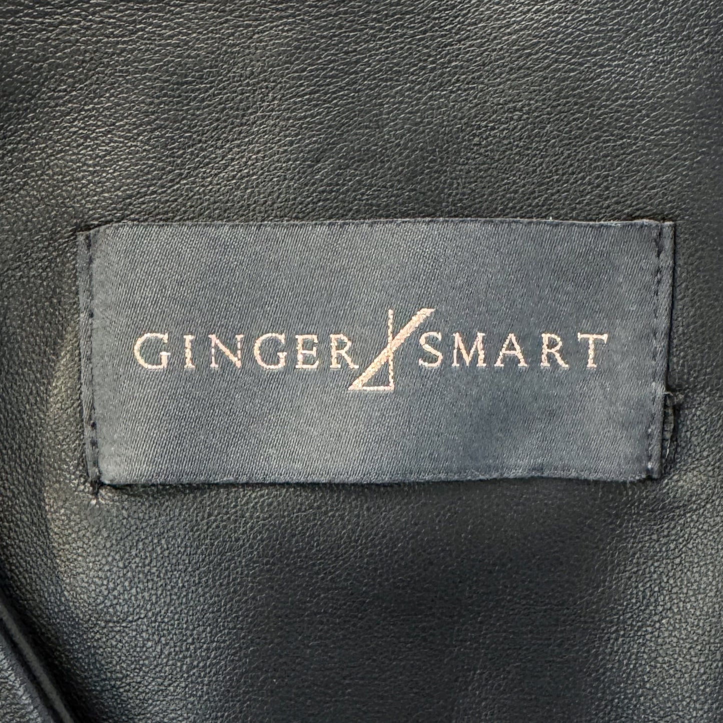 Ginger & Smart Black Leather Long Belted Coat Small ~ AU8