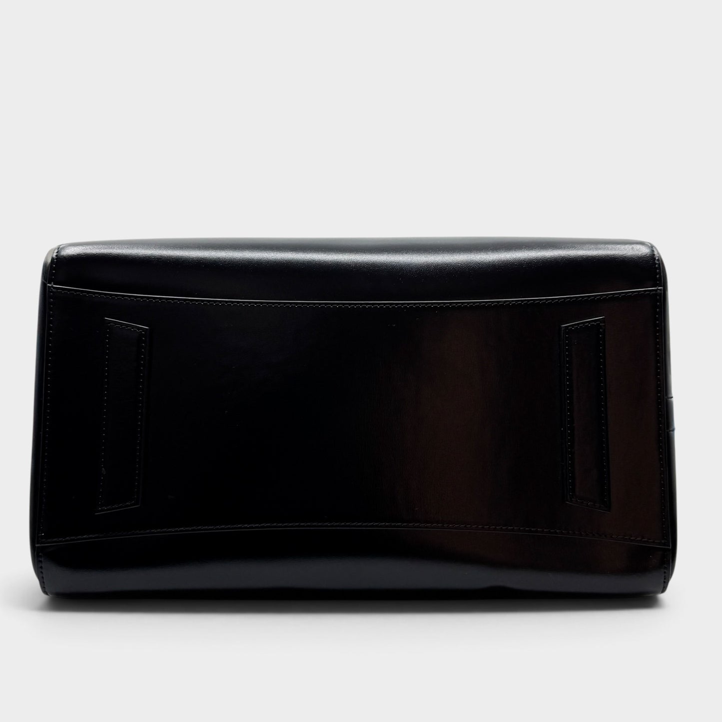 Givenchy Black Glazed Leather Antigona Two-Way Zip Satchel Bag