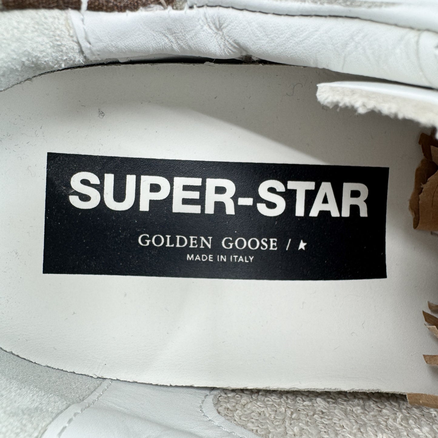 Golden Goose Private EDT Super Star White Leather Distressed Sneakers EU37 ~ AU6