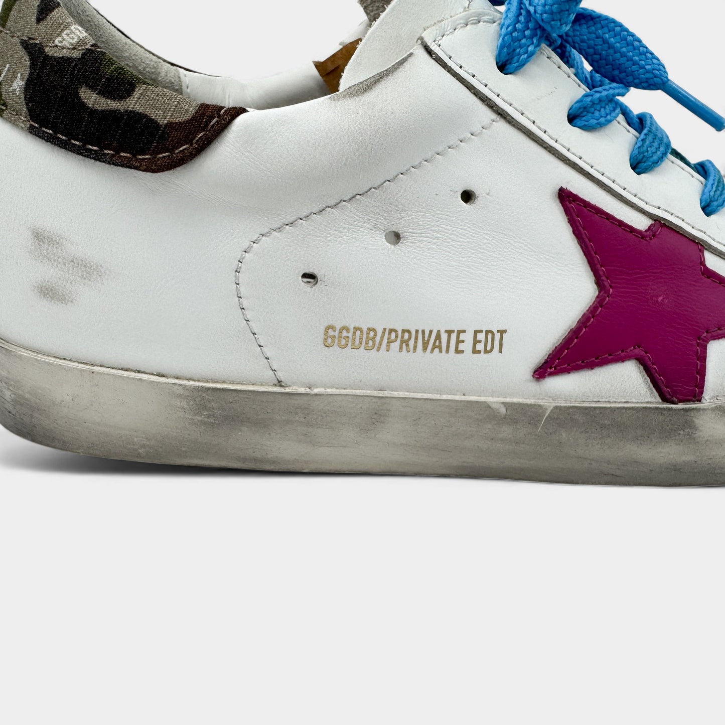 Golden Goose Private EDT Super Star White Leather Distressed Sneakers EU37 ~ AU6