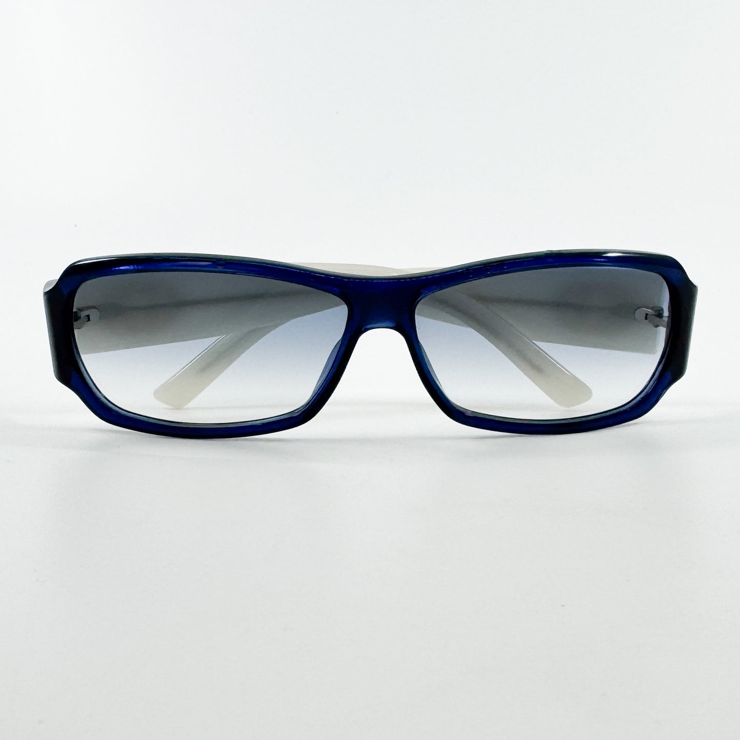 Gucci Vintage Blue Gold Rectangle Sunglasses [GG 2935/S]