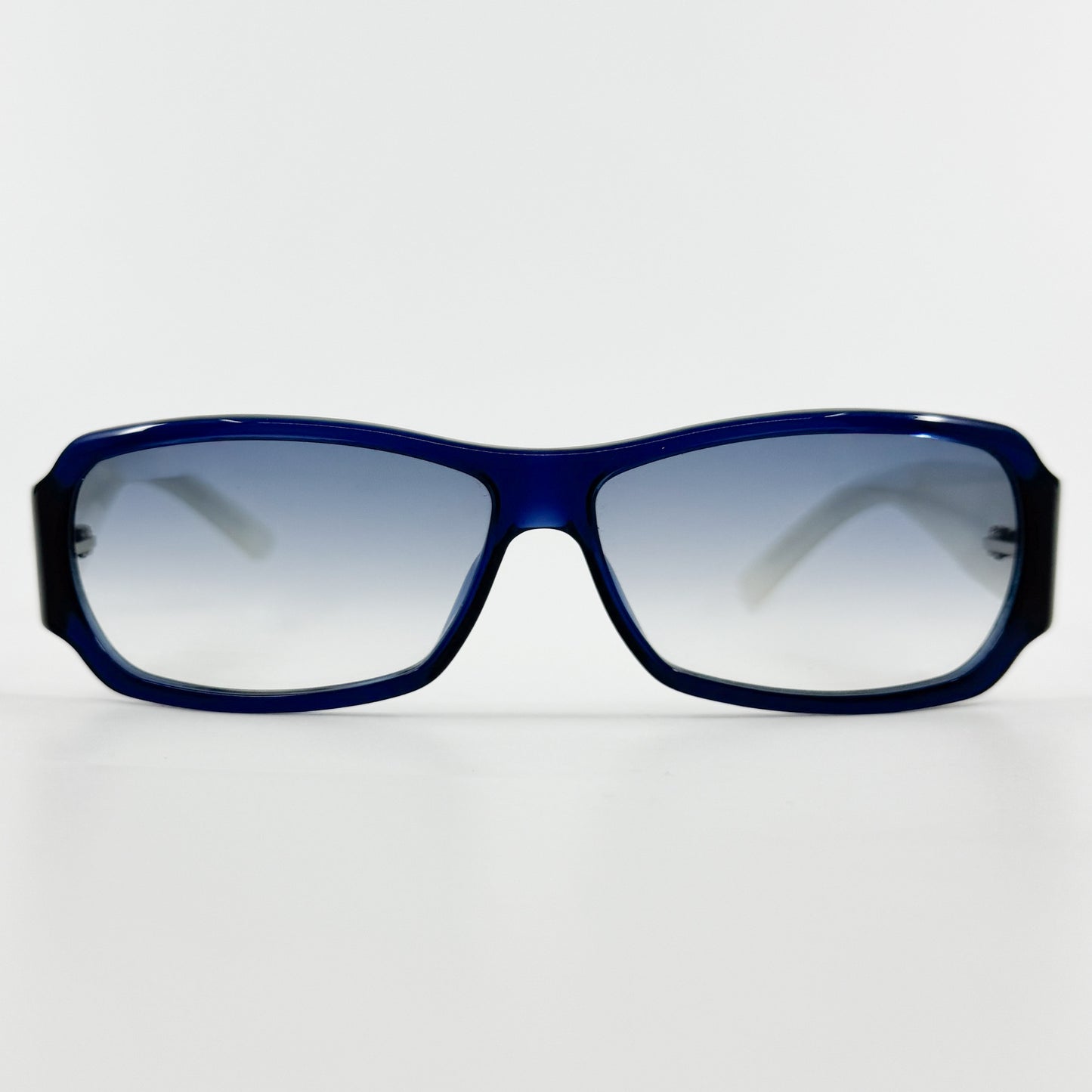 Gucci Vintage Blue Gold Rectangle Sunglasses [GG 2935/S]