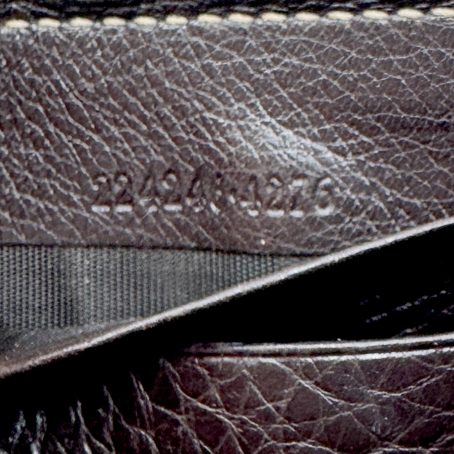Gucci GG Brown Logo Canvas Zip Around Long Wallet [224246]
