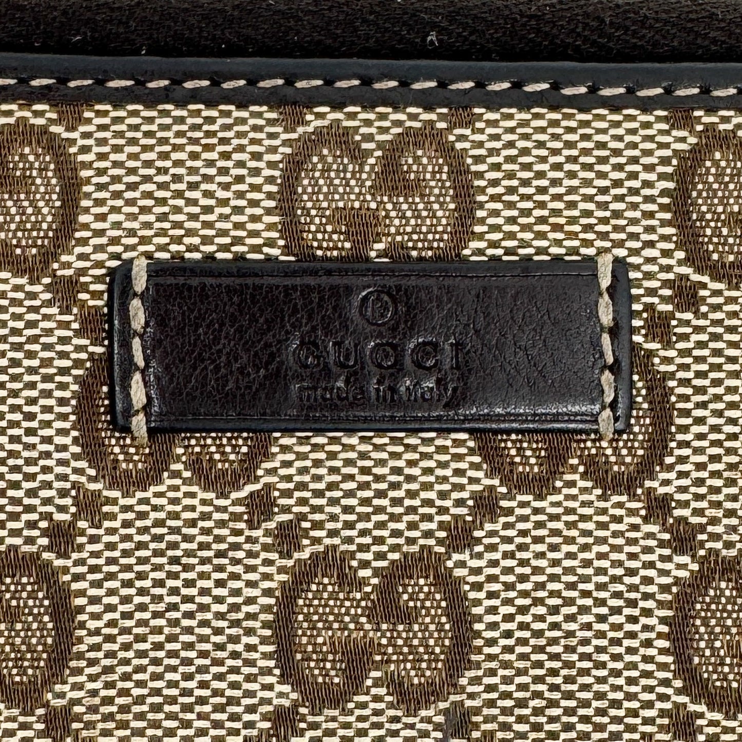 Gucci GG Brown Logo Canvas Zip Around Long Wallet [224246]