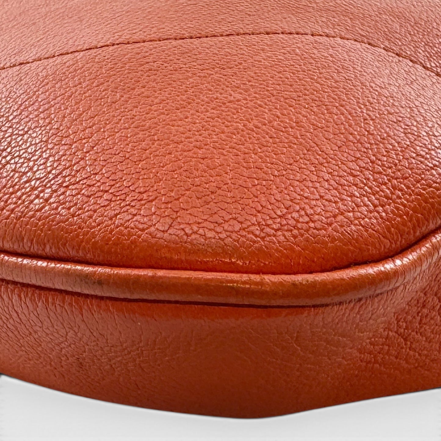 Gucci Deep Orange Leather Aphrodite Shoulder Bag