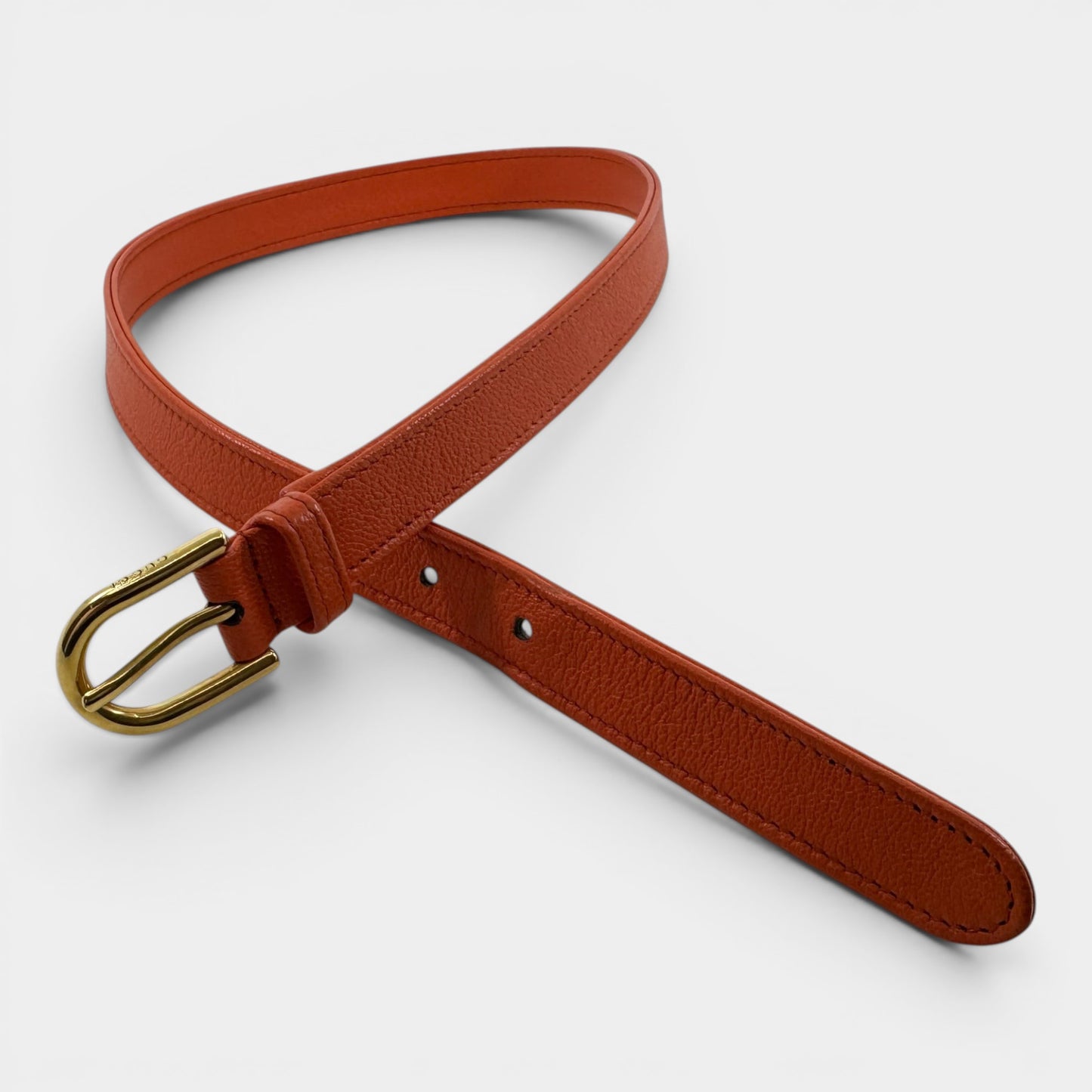 Gucci Deep Orange Leather Aphrodite Shoulder Bag