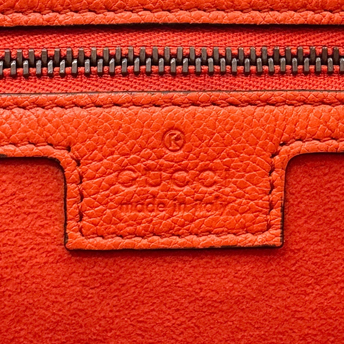 Gucci Deep Orange Leather Aphrodite Shoulder Bag