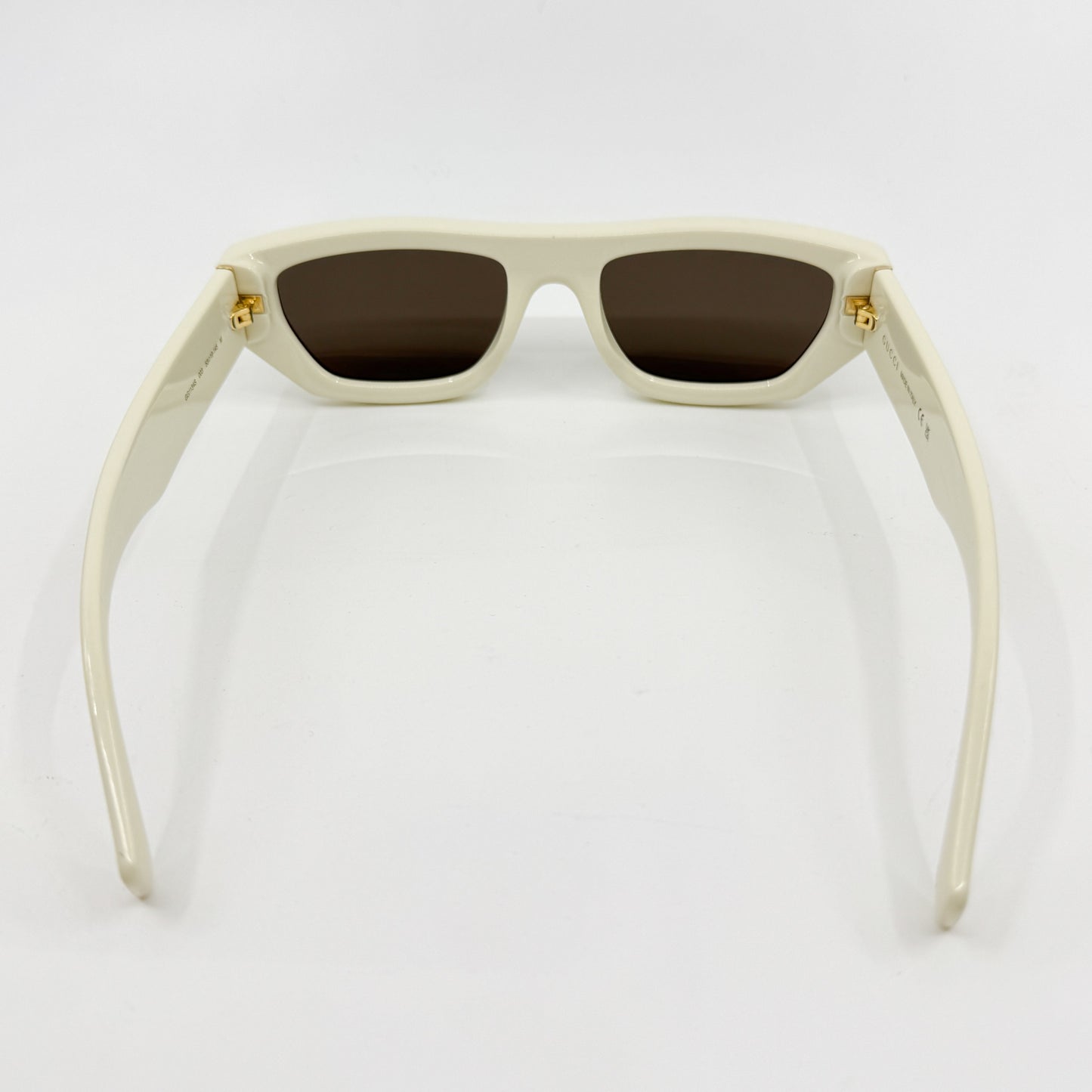 Gucci Cream Rectangle Sunglasses Unisex [GG1134S]