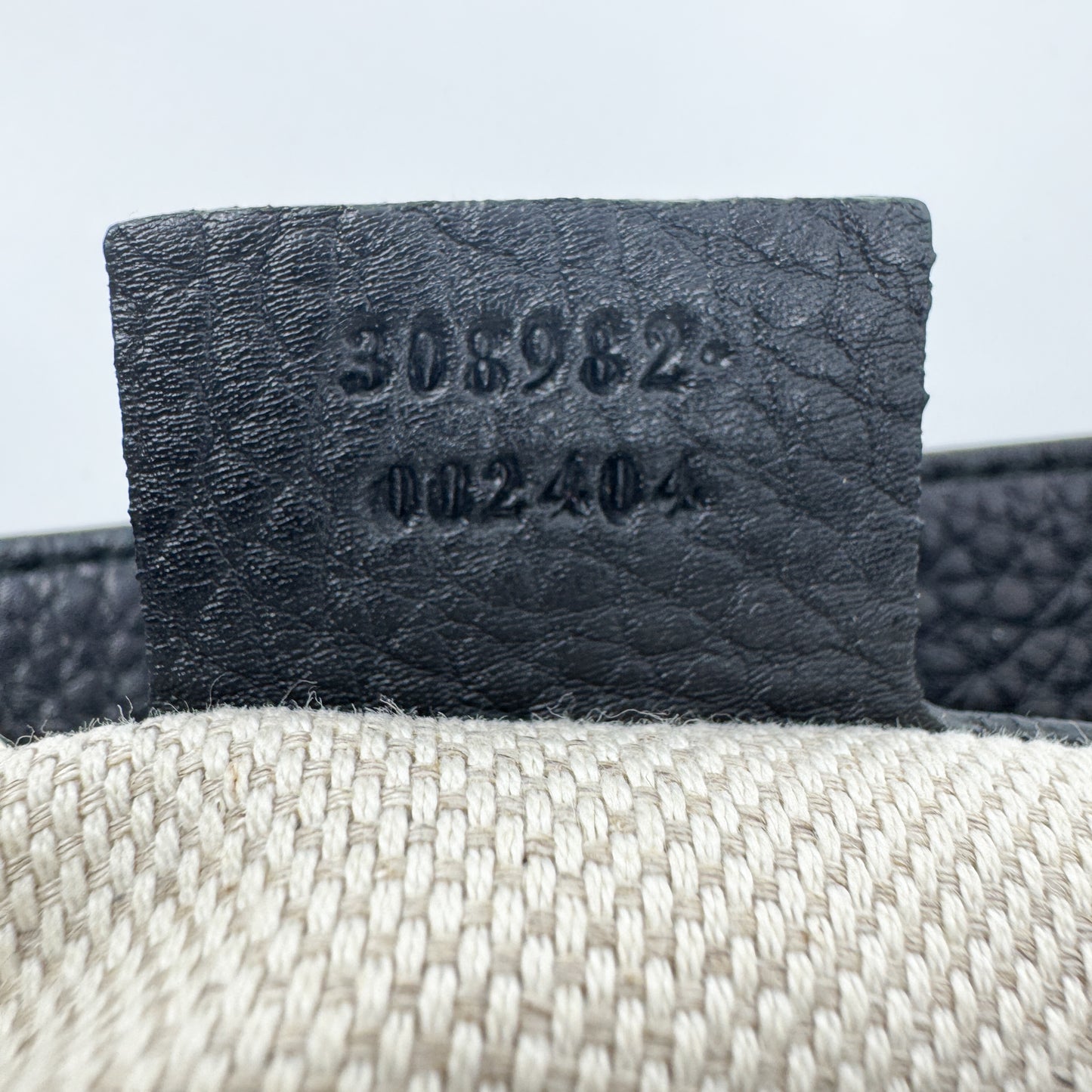 Gucci Soho Double Chain Black Leather Tote Handbag