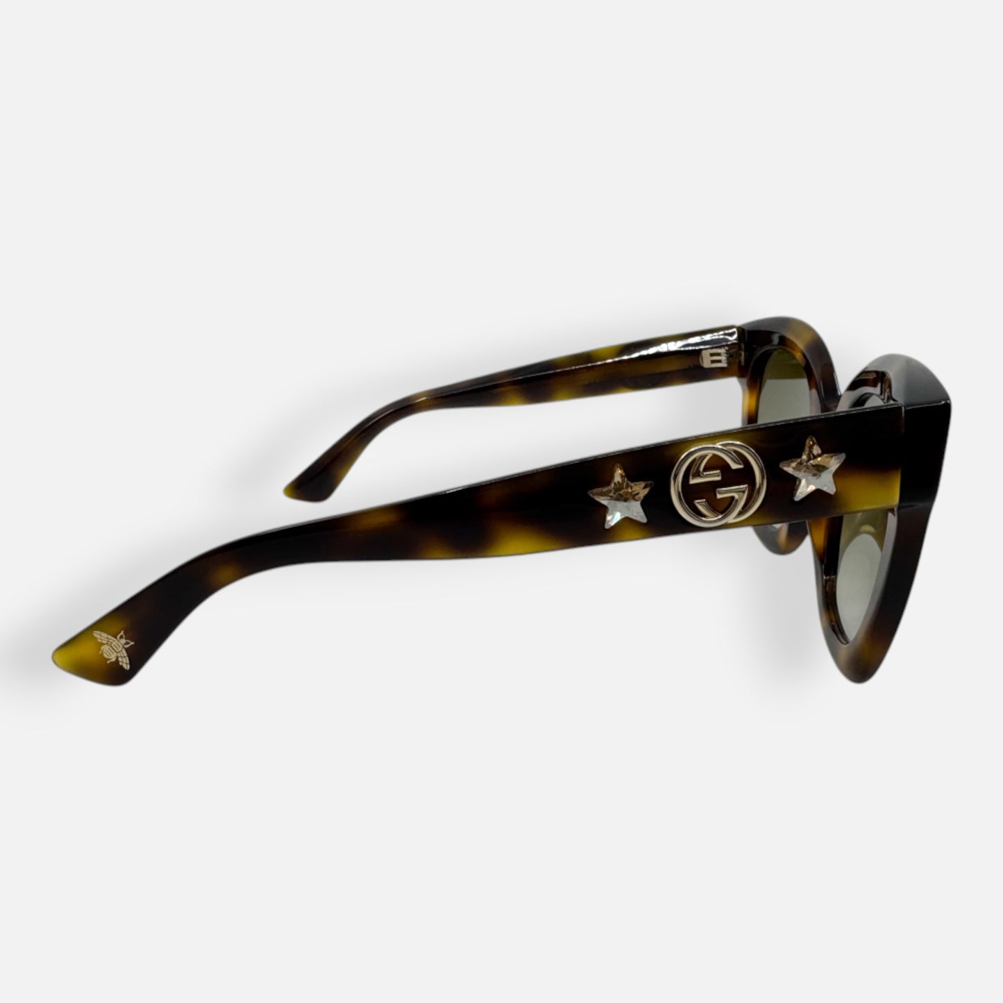 Gucci Tortoiseshell Brown Oversized Square Sunglasses [GG0208S]