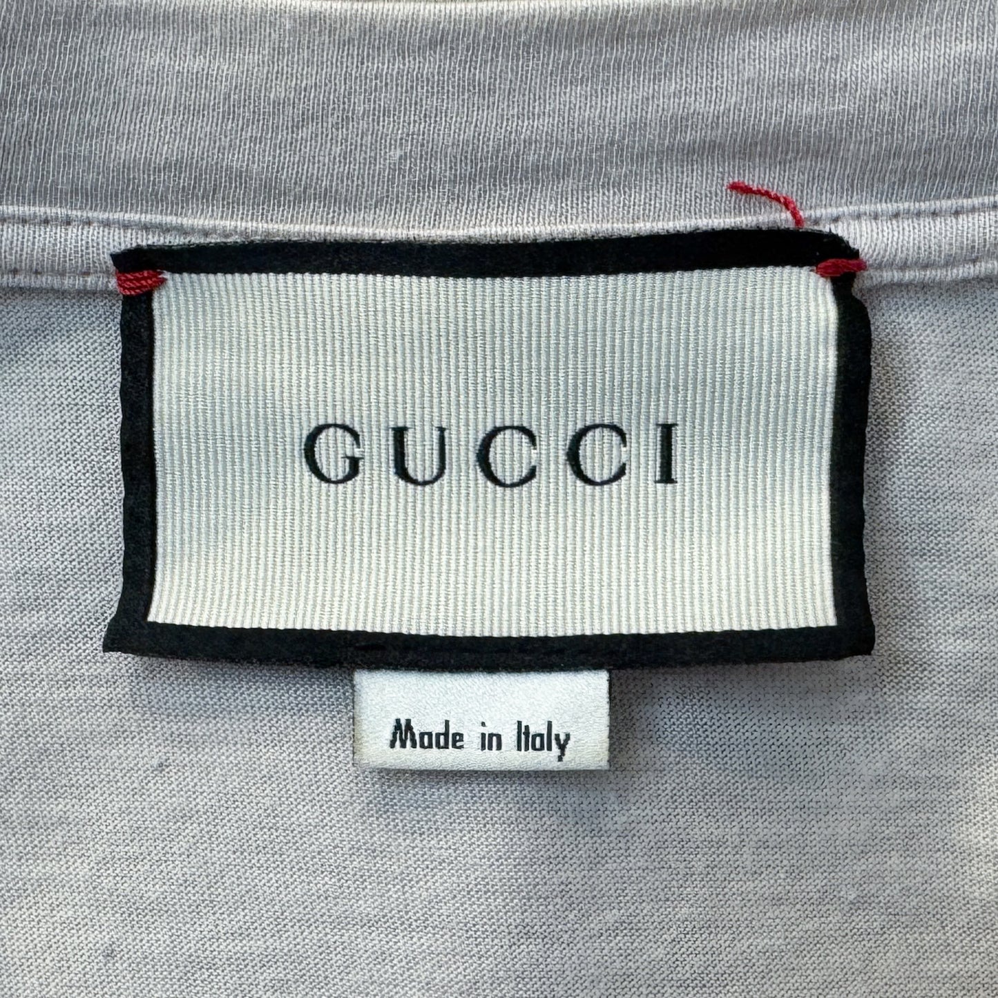 Gucci Beige Multicoloured Tie Dye Cotton Logo Tee Shirt Medium ~ Large