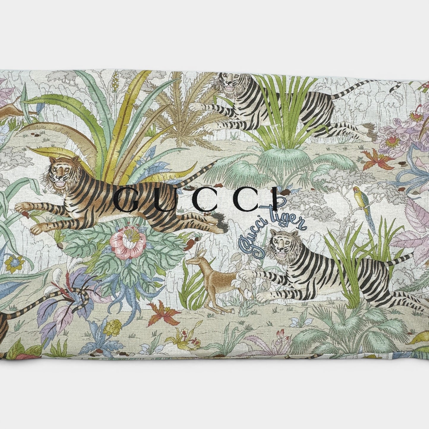 Gucci GG Supreme Canvas Tiger Print Tote Bag