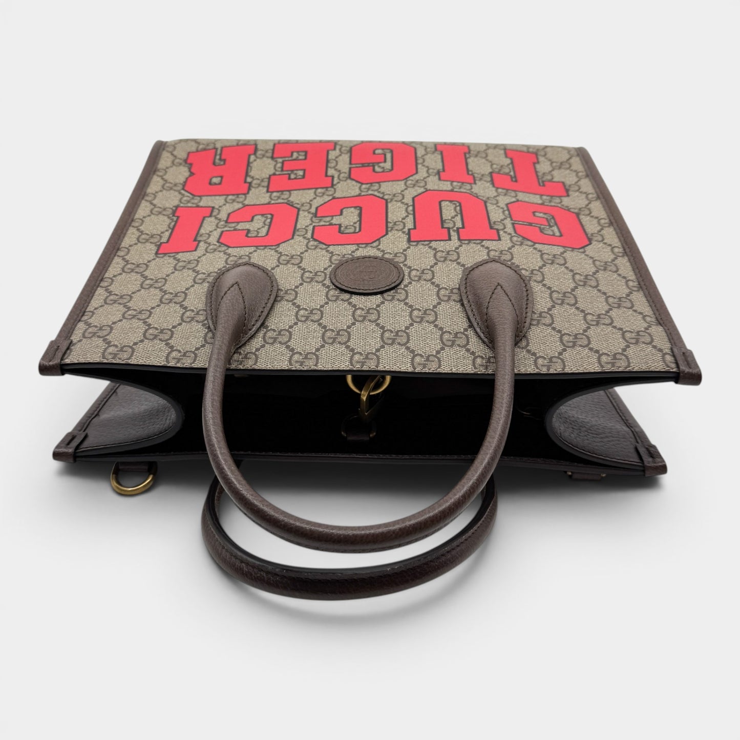Gucci GG Supreme Canvas Tiger Print Tote Bag