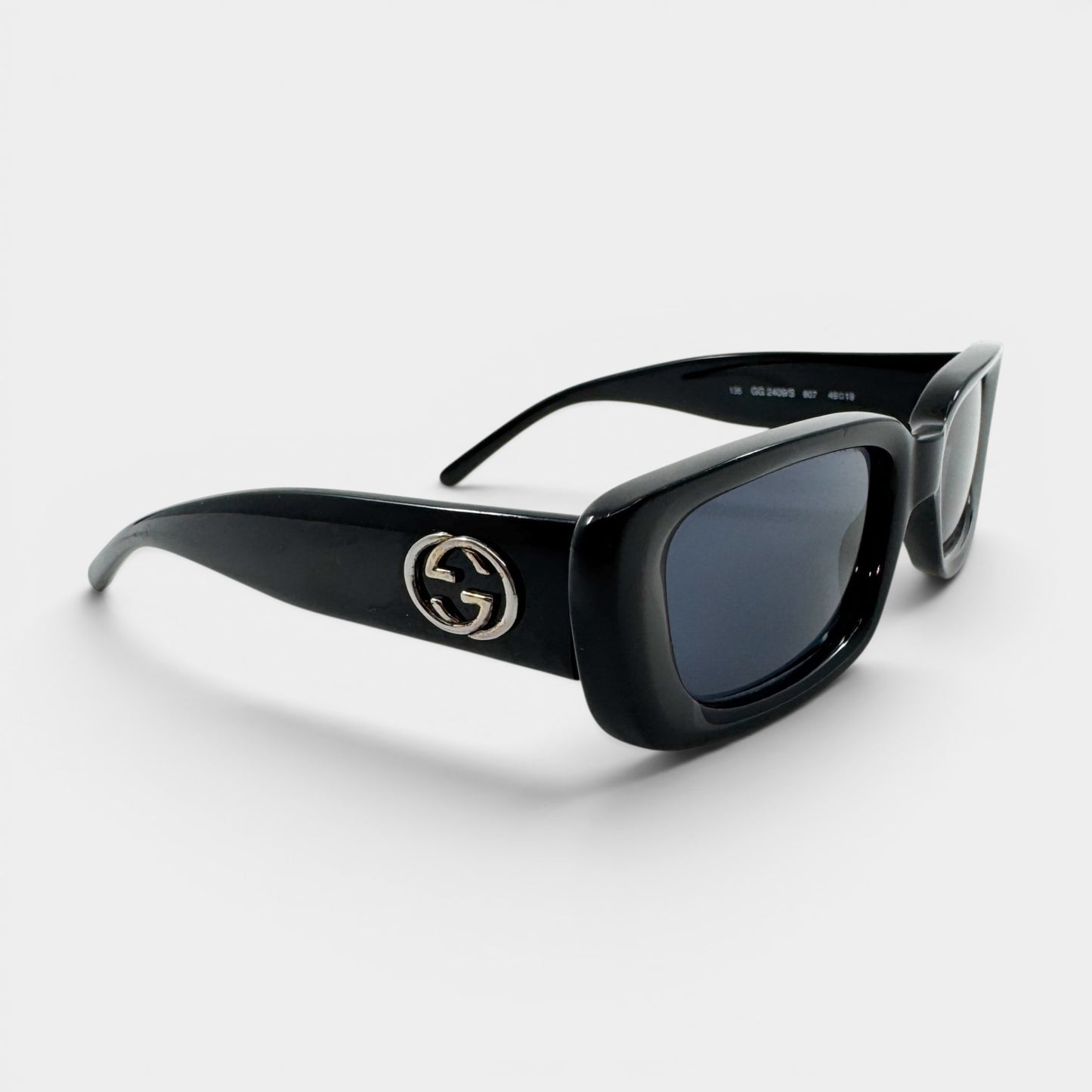 Gucci Vintage Black Rectangle Sunglasses [GG 2409/S]