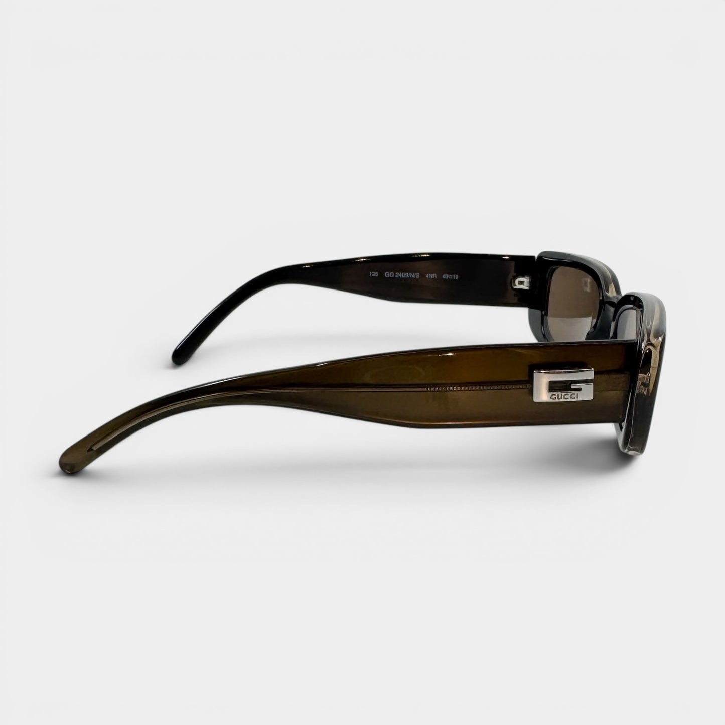 Gucci Vintage Bronze Rectangle Sunglasses [GG2409/N/S]