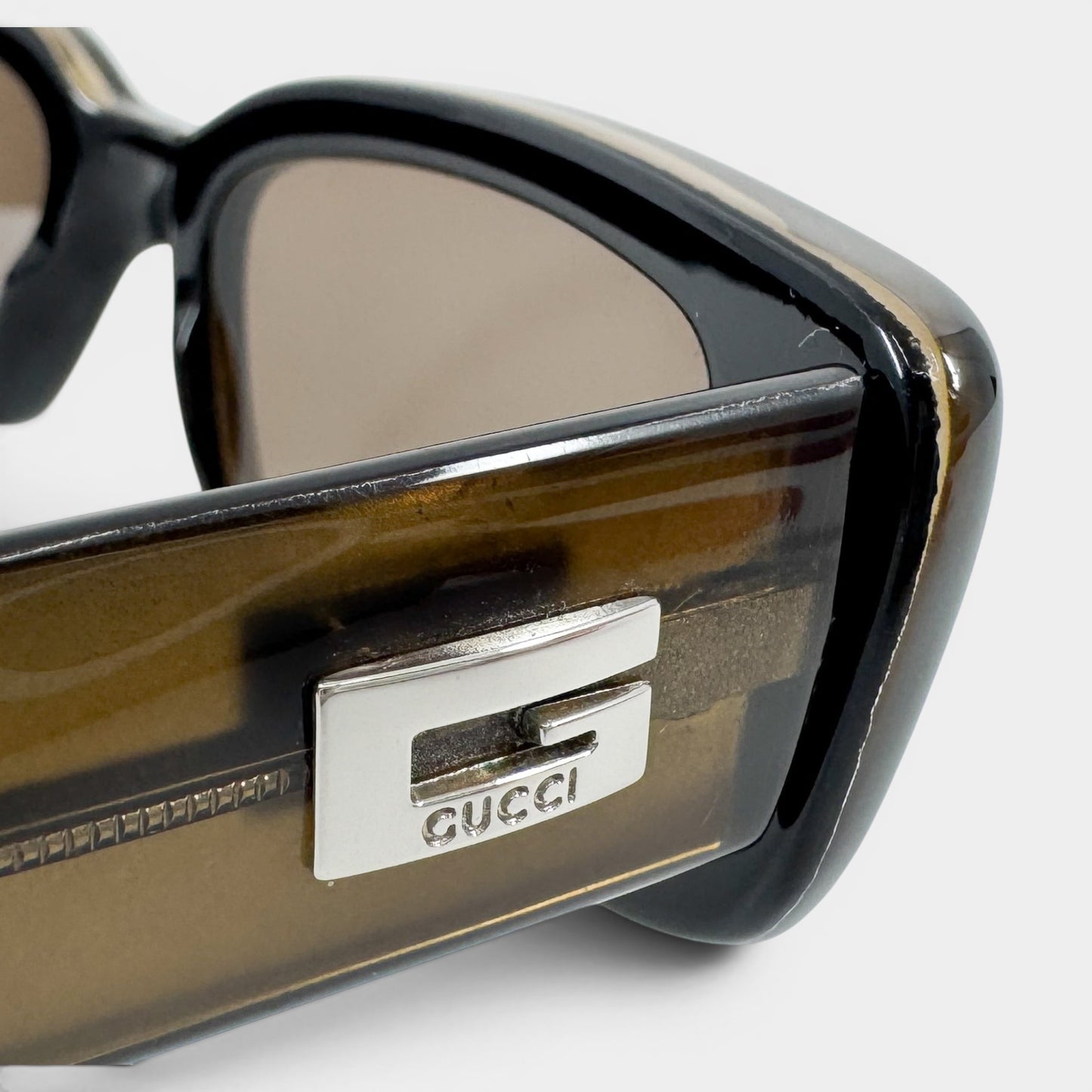 Gucci Vintage Bronze Rectangle Sunglasses [GG2409/N/S]