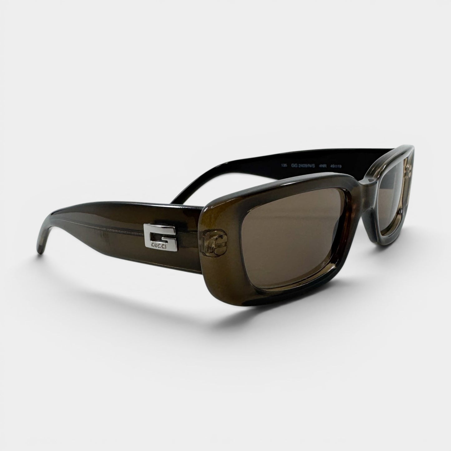 Gucci Vintage Bronze Rectangle Sunglasses [GG2409/N/S]