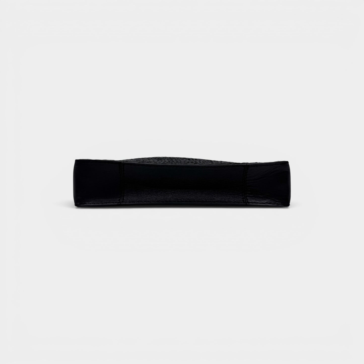 Helen Kaminski Black Leather Raffia Wristlet Clutch Bag