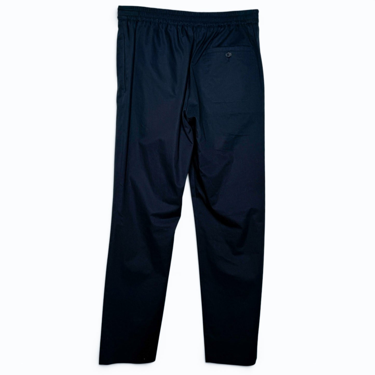 Hermès Dark Navy Blue Cotton Gabardine Casual Pants EU40 ~ US6 ~ AU10