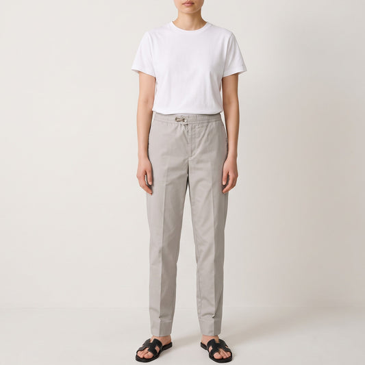 Hermès Beige Cotton Gabardine Casual Pants EU40 ~ US6 ~ AU10