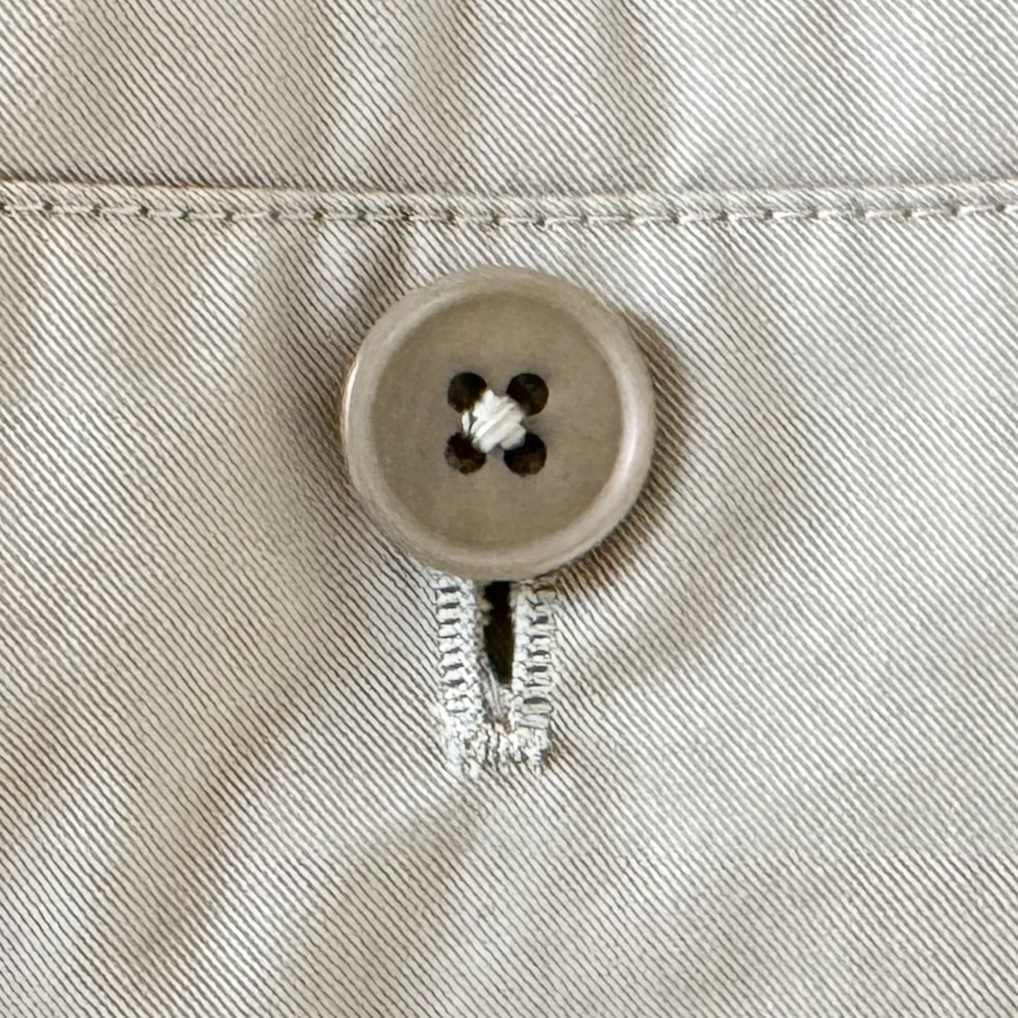 Hermès Beige Cotton Gabardine Casual Pants EU40 ~ US6 ~ AU10