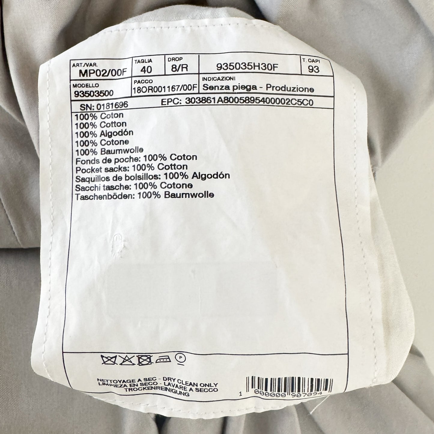 Hermès Beige Cotton Gabardine Casual Pants EU40 ~ US6 ~ AU10