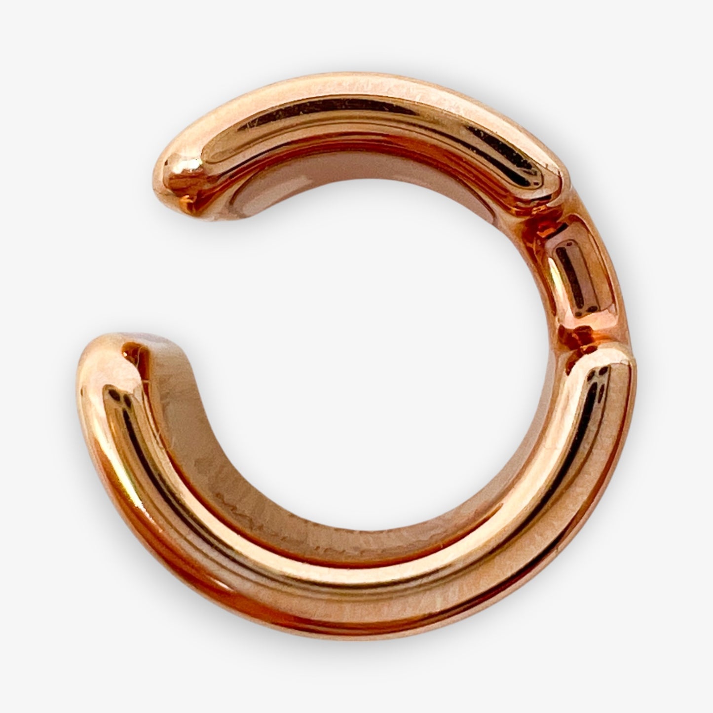 Hermès Gold & Brown Leather Olympe Single Ear Cuff Small