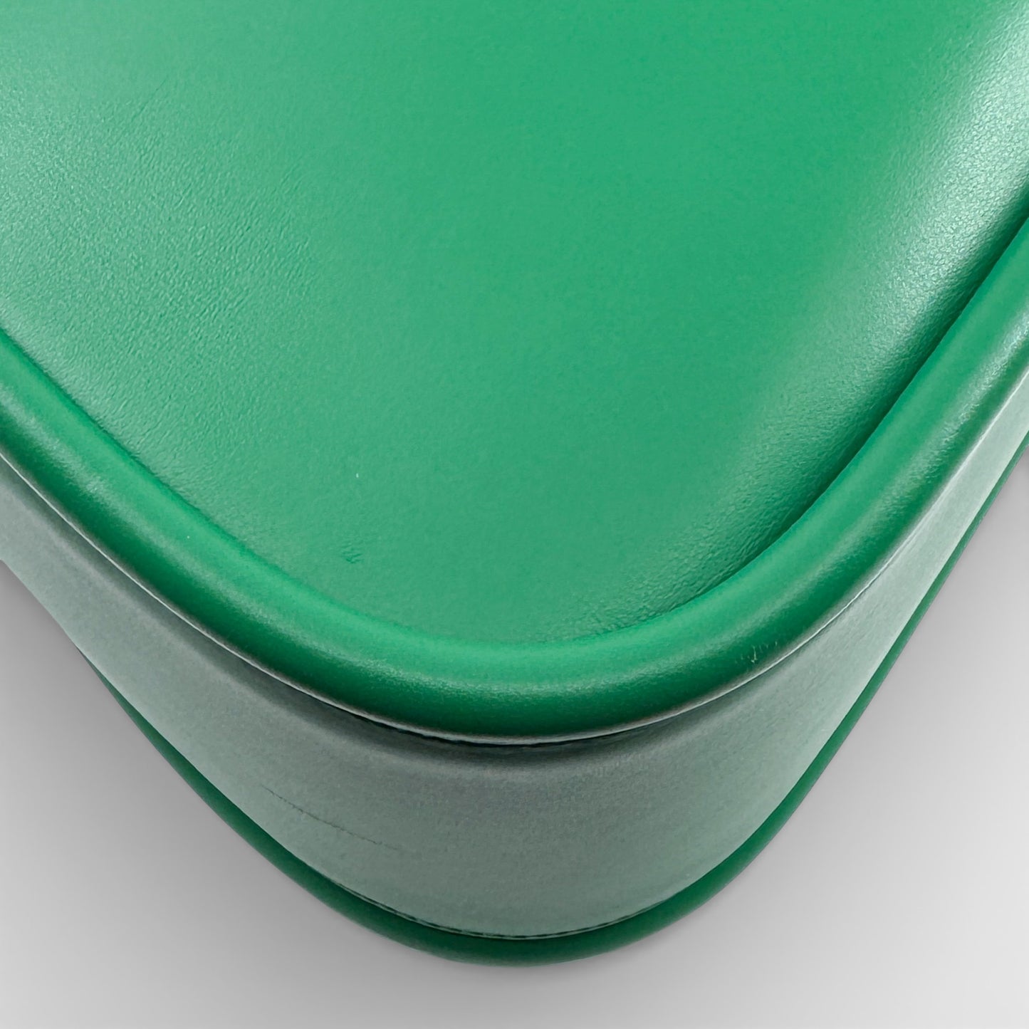 Hibourama Roma Green Leather 'Anita' Medium Handbag