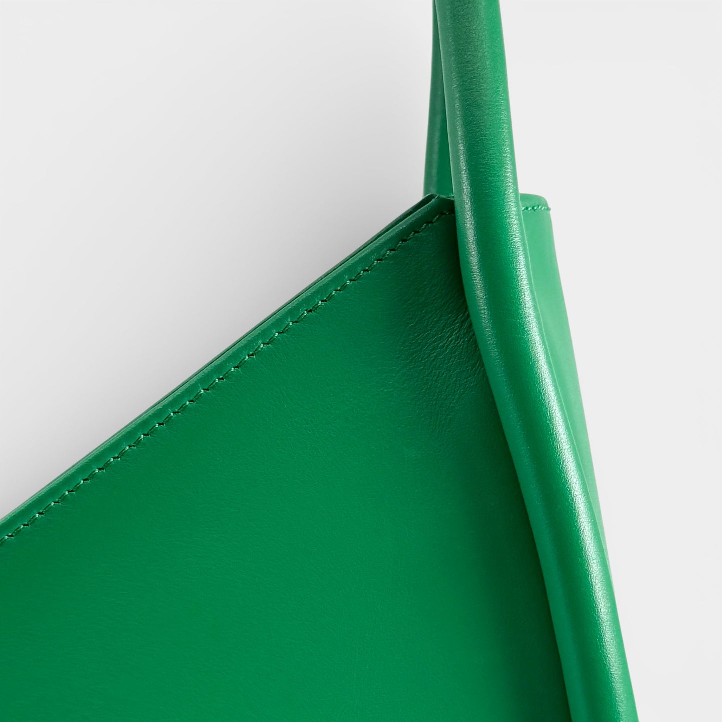 Hibourama Roma Green Leather 'Anita' Medium Handbag