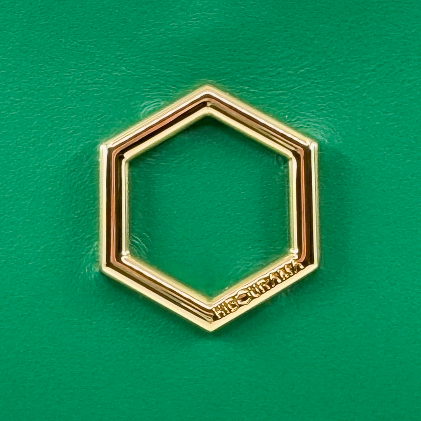 Hibourama Roma Green Leather 'Anita' Medium Handbag