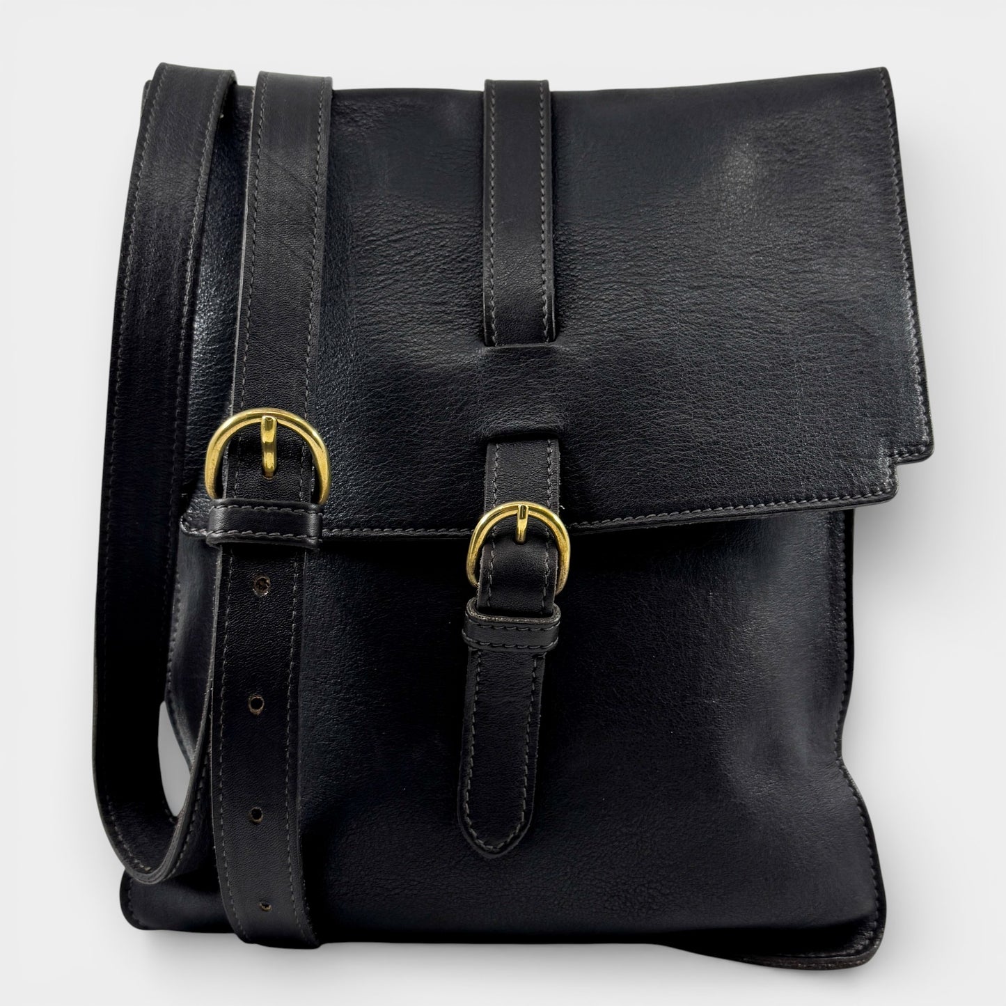 Il Bisonte Dark Brown Leather Crossbody Bag