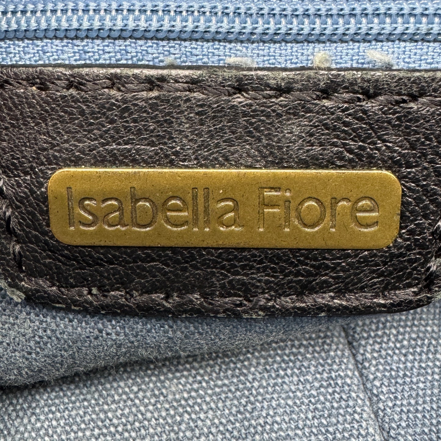 Isabella Fiore Black Woven Leather Tassel Boho Shoulder Bag