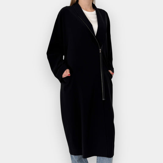 Ivan Grundahl Black Zip Coat Small AU10~14 [Fits Large] [NEW]