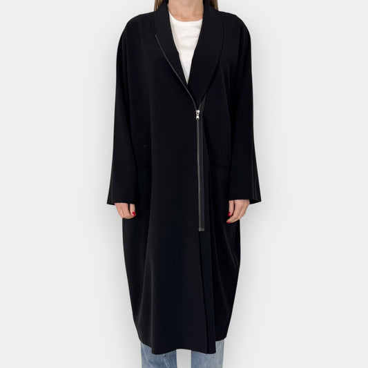 Ivan Grundahl Black Zip Coat Small AU10~14 [Fits Large] [NEW]