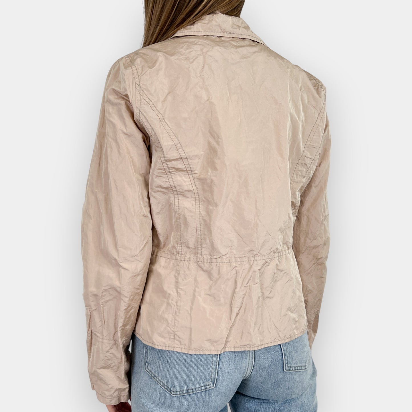 Trelise Cooper Blush Metal Twist Linen Scrunch Jacket AU12-14