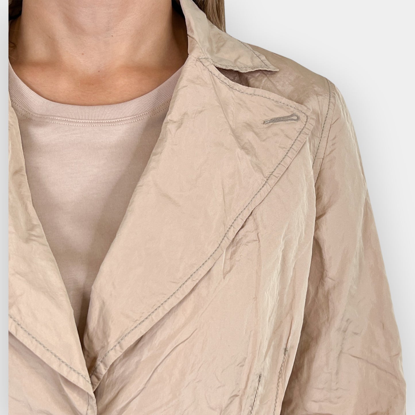 Trelise Cooper Blush Metal Twist Linen Scrunch Jacket AU12-14