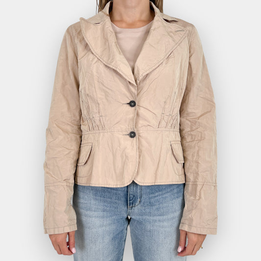 Trelise Cooper Blush Metal Twist Linen Scrunch Jacket AU12-14