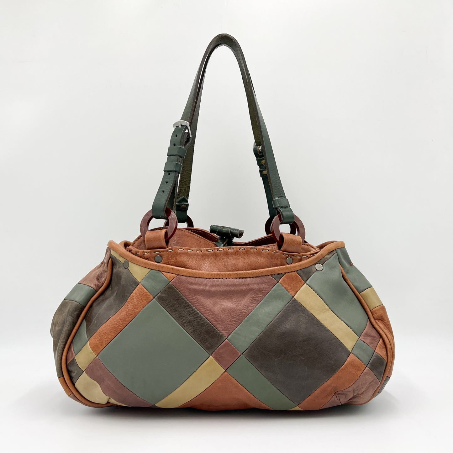 Jamin Puech Multicoloured Patchwork Leather Shoulder Bag