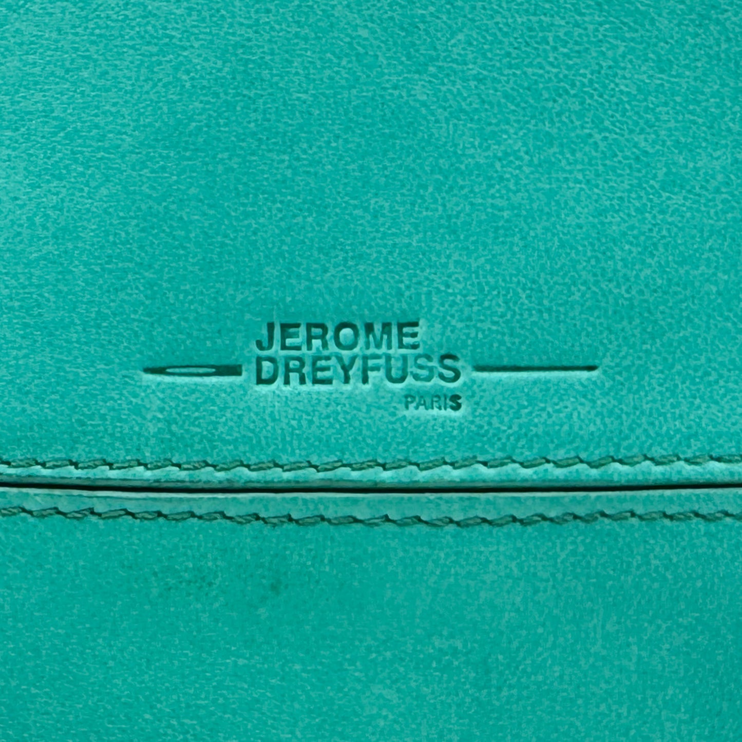 Jerome Dreyfuss Turquoise Leather Crossbody Bobi Flap Bag