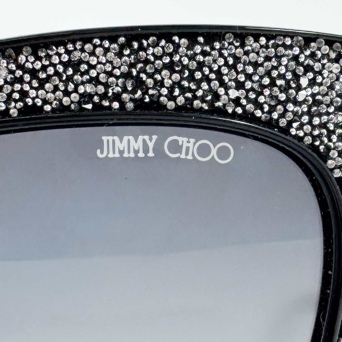 Jimmy Choo Vintage Black Crystal Flash Sunglasses