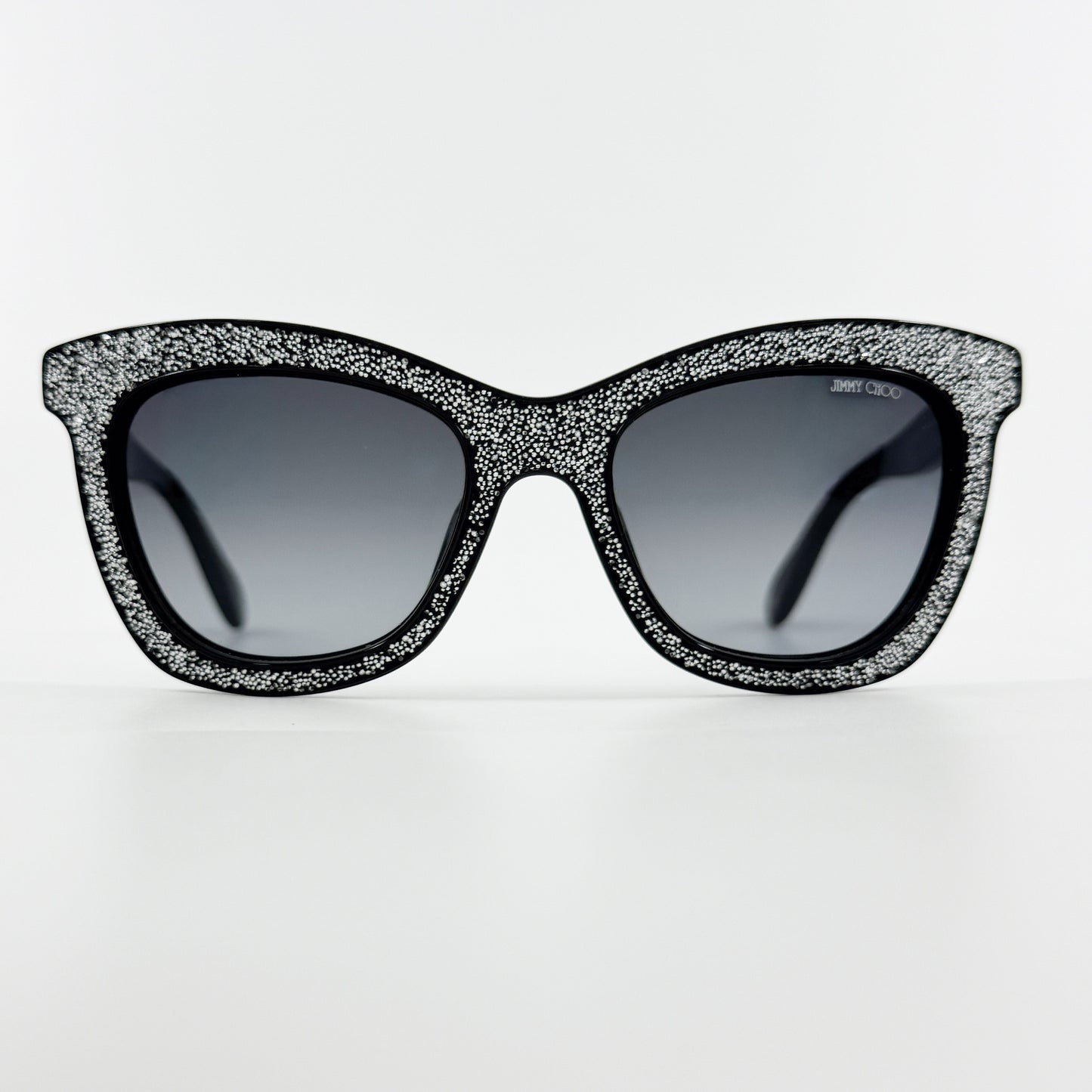 Jimmy Choo Vintage Black Crystal Flash Sunglasses