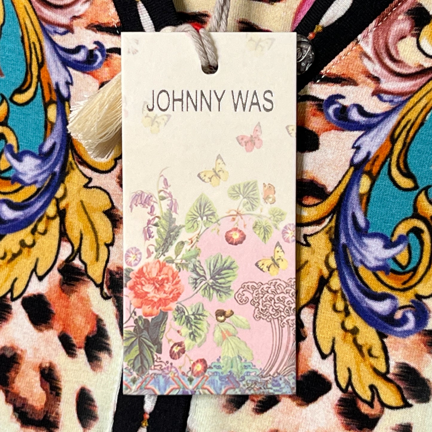 Johnny Was 'The Janie Favorite' Henley Tee - L ~ AU12-14 [NEW]