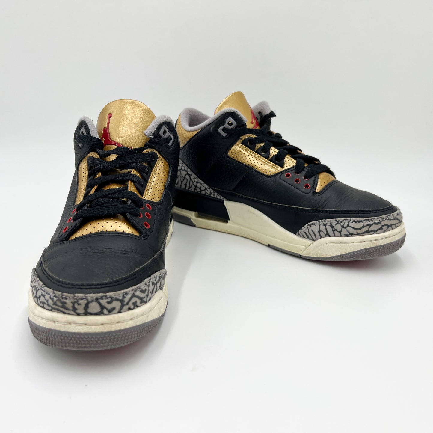 Nike Jordan 3 Retro Black Cement Gold Sneakers (W) AU9 ~ UK6.5 ~ EU40.5