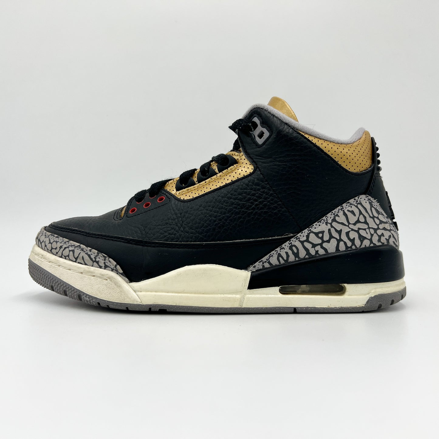 Nike Jordan 3 Retro Black Cement Gold Sneakers (W) AU9 ~ UK6.5 ~ EU40.5